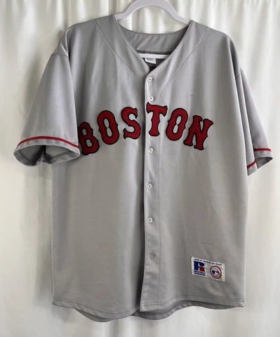 Vintage Boston Red Sox David Ortiz Jersey Russell Athletic MLB #34 Large Sewn Cover