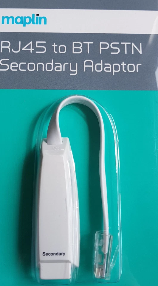 1 X RJ45 Plug - BT631A Socket Slave/Secondary Adapter New Compact Design - Image 1 of 2