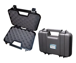 Pistol Case Storage Lockable Tactical Flight Gun Case Foam Tool Box Secured 12" - Picture 1 of 10