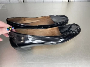 Corso Como Womens Square Toe Flats Size 9 Patent Leather Black - Picture 1 of 7
