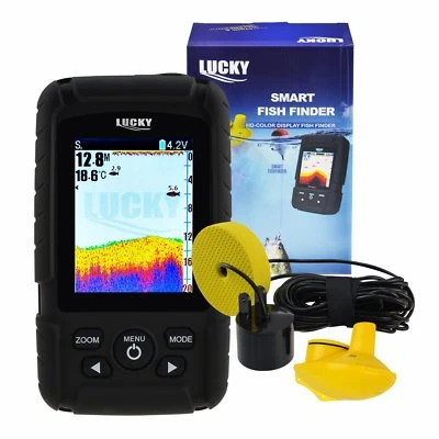 2-in-1 Wireless/ 6M Wired Sensor Fish Finder Russian Menu Rechargeable Battery - Image 1 of 4
