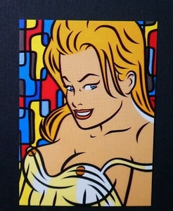 33 Walter Minus Pin-Up Karte, 1996 Pop Sexy Art Lichtenstein Style, Sylvia 1/1000 - Bild 1 von 2