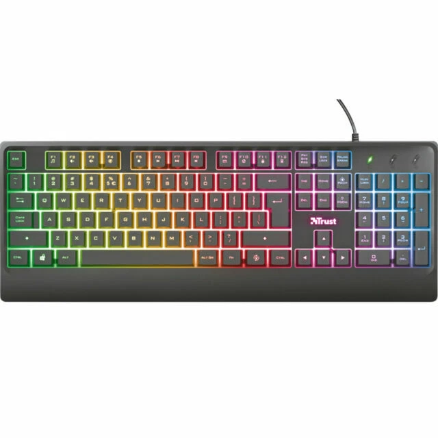 Trust Gaming Ziva Tastiera LED Arcobaleno da Gioco