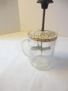 Vintage Androck Plunge Kitchen Chopper with Decorated Metal Lid - Picture 1 of 4