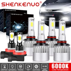 Para For Toyota Corolla 2009 2010 2011 2012 Combo LED faro +luces antiniebla 6x - Picture 1 of 12