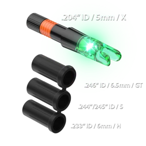 CLEANSHOT ARCHERY-Nock Out Contender Lighted Nocks - Universal , 3 Pk. - Picture 1 of 4