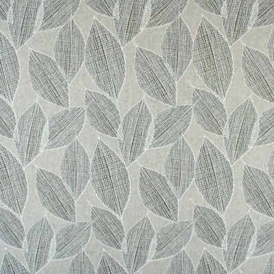 Dekostoff Loneta Blätter grau (Preis = 0,5 Meter) - Bild 1 von 4