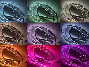 Striscia LED RGBW, RGB, catena luminosa, nastro, 1-10 m 5050+5730 striscia LED bianco freddo - Foto 1 di 2
