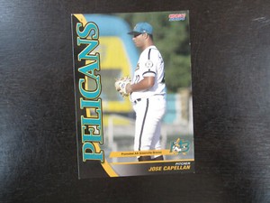 2004 Choice Myrtle Beach Pelicans # 8 Jose Capellan Card (B17) Atlanta Braves