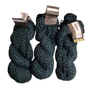 3 Filati Cascade Lana D'Oro Filato 1095 Night Swim Verde/Nero Variegato 100g Hank - Foto 1 di 3