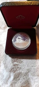 Silbermünze - 1 Canada Dollar, Vancouver 1886-1986, Gedenkmünze in  PP - Bild 1 von 2