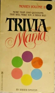Zebra PB Trivia Mania Xavier Einstein 1000 Questions Movies Volume II - Picture 1 of 2