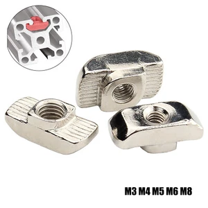 Nakrętka młotkowa Nakrętka rowkowa, M3 M4 M5 M6 M8 Rowek T Profil aluminiowy Drukarka 3D CNC - Zdjęcie 1 z 6