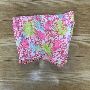 Pantalones Cortos Florales Para Niñas Talla L/6X Casual Encima De La Rodilla - Picture 1 of 12
