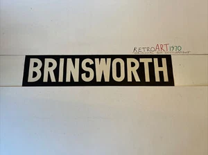 Yorkshire Nov14 Vintage Linen Destination Bus Blind 27" - Gift - Brinsworth - Picture 1 of 12