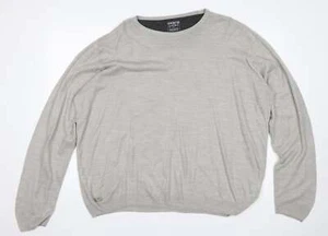 Kensington Eastside Mens Grey Round Neck Acrylic Blend Jumper Size 2XL - Picture 1 of 12