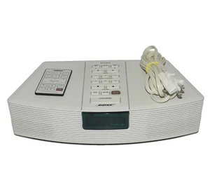 Bose Wave Radio AM/FM Wecker weiß Modell AWR1-1W mit Fernbedienung - getestet funktioniert - Bild 1 von 10