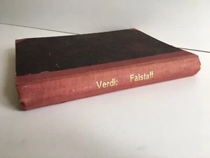 partition VERDI FALSTAFF clavierauszug mit text Ricordi 96370 - Imagen 1 de 9