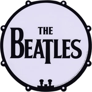 Sticker - The Beatles Bass Drum Head With Logo 4.25" x 4.25" Die Cut #10355 - Picture 1 of 1