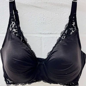 Maidenform Gr. 36D Pure Comfort Spitzen Bralette wandelbarer Träger schwarz DM1190 - Bild 1 von 6