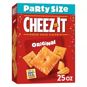 Cheez-It Cheese Crackers, Baked Snack Crackers, Lunch Snacks, Party Size, Origin - Picture 1 of 12