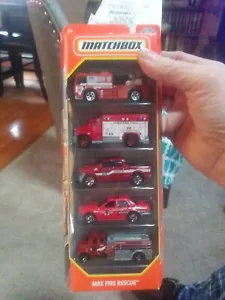 Matchbox 2022 MBX Fire Rescue 5 Pack, 1:64 Mint with my Receipt. - Picture 1 of 11