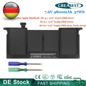 Batterie 7.3V A1406 MC968 pour Apple MacBook Air 11" A1375 A1370 2011 A1465 Mid 2012 - Photo 1/12