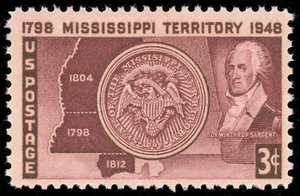 Scott 955, the 3¢ Mississippi Territory Issue From 1948 - MNH - Picture 1 of 1