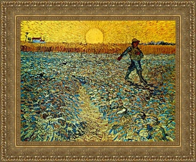 Vincent Van Gogh: El sembrador | Arte en lienzo restaurado Foto 1 de 4