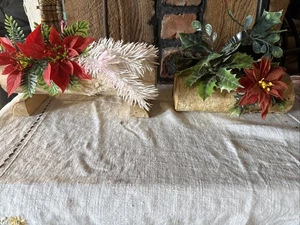 Vintage Weihnachten Weihnachtsstämme Birkenholz handgefertigt - Bild 1 von 11