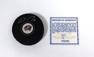 Chaquetas azules de recuerdo de la NHL firmadas por Ryan Johansen AJ deportivas automáticas Foto 1 de 2