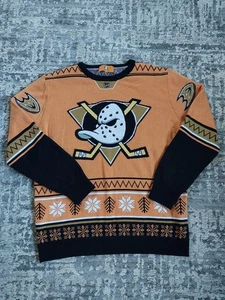 Anaheim Mighty Ducks Hockey Ugly Christmas Sweater XL #21 Orange - Bild 1 von 3
