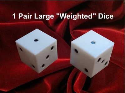 2 LOADED DICE plus 2 NORMAL DICE. BOTH FLOAT FOR POOL OR SPA PLAY. WATCH VIDEO! - Image 1 of 4