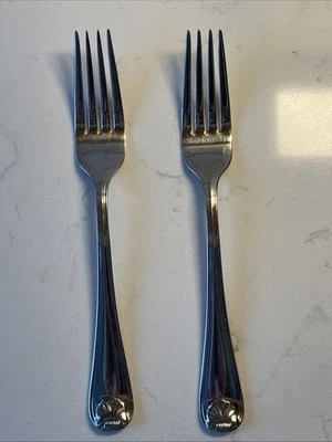2 Dinner Forks GORHAM SHELL 18/8 Stainless 7 7/8” - Image 1 of 4
