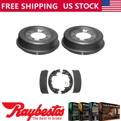 Kit de tambores de freno delanteros y zapatas de freno para Ford E-300 Econoline 1969-1972 Foto 1 de 4