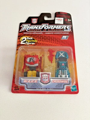 VTG 2001 Transformers Robots in Disguise 2 Pack Level 1 W.A.R.S. and CROSSWISE - Image 1 of 4
