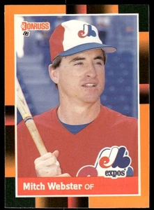 1988 Donruss Baseball's Best #292 Mitch Webster Montreal Expos Baseballkarte - Bild 1 von 2