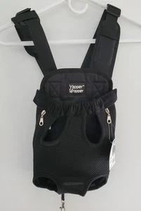 Paquete frontal portátil Yapper Wrapper Wrapper negro M (7-11 lb) nuevo con etiquetas - Imagen 1 de 13