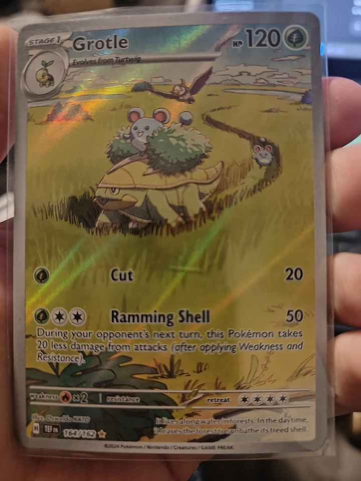 Grotle 164/162SV05: Temporal Forces Holo Illustration Rare - Image 1 of 2