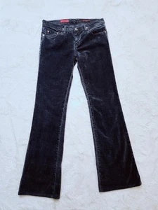 AG Adriano Goldschmied The Angel Bootcut Dark Gray Corduroy Pants 28 Regular Vtg - Picture 1 of 19