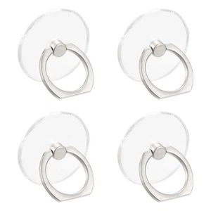 4Pcs, Transparent Phone Ring Holders Clear Finger Grip Stand (Round Shape) - Zdjęcie 1 z 6