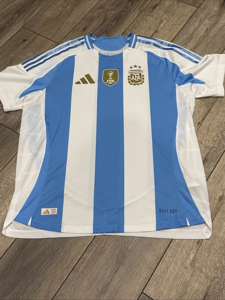 Argentina Authentic Adidas Home Soccer Jersey IP8386 AFA Women’s Sz large