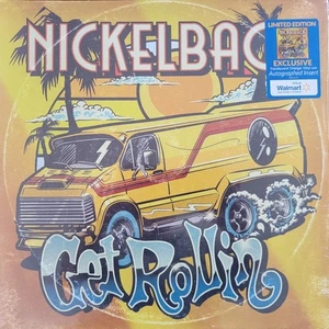 Nickelback Get Rollin’  Transparent Orange WALMART EXC SIGNED INSERT NEW SEALED - Picture 1 of 3