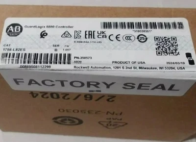 New Allen Bradley 1756-L82ES SER B ControlLogix 5580 Controller ENet Processor - Image 1 of 4