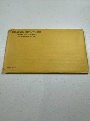 1956  US MINT SILVER PROOF SET,  in all OGP,  NO WRITING,  UNOPENED ENVELOPES!!! - Image 1 of 4