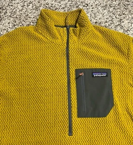 Patagonia R1 Air Jacket Men Large 1/2 Zip Neck Regulator Lightweight Climbing - Picture 1 of 11