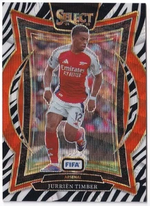 Panini Fifa Select 2024-25 Jurrien Timber Zebra Prizm SSP - Picture 1 of 2