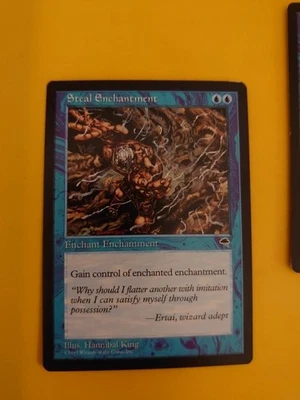 Steal Enchantment. Enchant  Tempest. Old Vintage. Magic the Gathering Card - Image 1 of 4