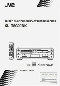 JVC XL-R5020BK CD Player Recorder Operating Instruction - USER MANUAL  - Picture 1 of 1