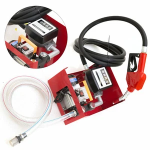 550W 60L/min Dieselpumpe Z?hlwerk Heiz?lpumpe Diesel Tankstelle Mit Schlauch DHL - Bild 1 von 16
